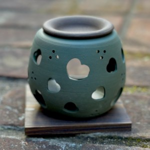 常滑烧 精油用品 爱心 日本制造