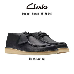 CLARKS(クラークス)モカシン シューズ ブラック レザー デザート ノマド メンズ 男性 26176545