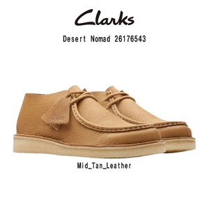 CLARKS(クラークス)モカシン シューズ ブラウン レザー デザート ノマド メンズ 男性 26176543