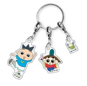 3連アクリルキーホルダー　おじゃる丸