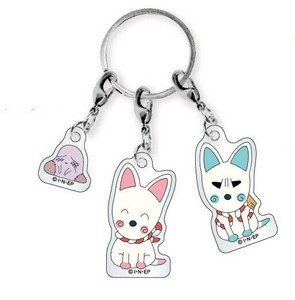 3連アクリルキーホルダー　おじゃる丸