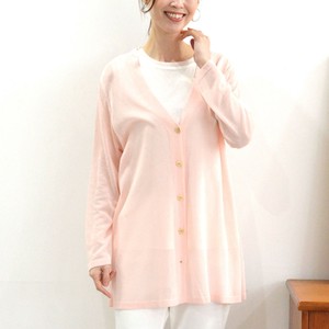 Cardigan Back Button V-Neck Knit Cardigan Made in Japan