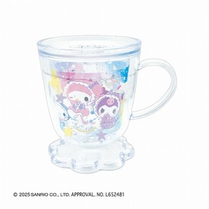 ■2025SS　新作■　サンリオキャラクターズ　カフェ型グリッターカップ