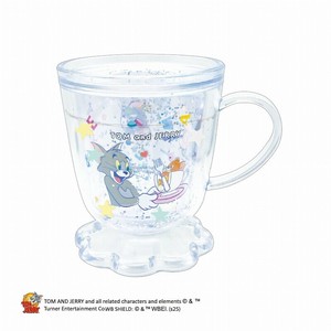 ■2025SS　新作■　トムとジェリー　カフェ型グリッターカップ
