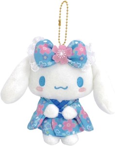 サンリオ　キャラクターズ シナモロール　桜着物 マスコット キーホルダー ぬいぐるみ