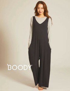 〈アパレル〉【BOODY（ブーディー）】ロングジャンプスーツ　サロペット　ブラック