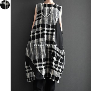 Jumper Dress Check Pinafore Dress [S/S NEW]
