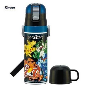 Pokemon Water Bottle Skater Compact Stainless Steel Bottle 2-way