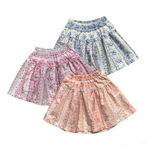 Kids' Skirt Floral Pattern 100 ~ 140cm Made in Japan
