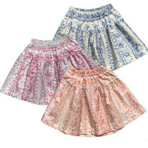【日本製 】【 子供 服】花柄スカート ［100〜140cm］