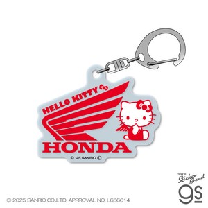 HONDA×ハローキティ アクリルキーホルダー WING×ハローキティ サンリオ バイク 車 キャラクター LCK069