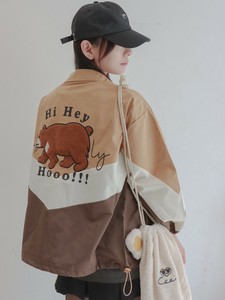 かわいい くま 刺繍 マウンテンパーカー レディース メンズ