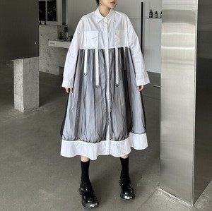 ワンピース 長袖 春無地  ゆったり 快適 レディース ファッション  BQ7058