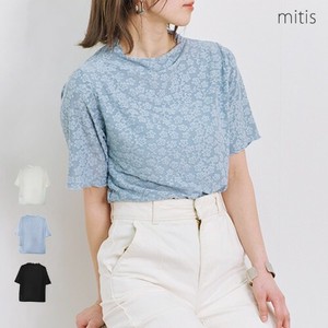[SD Gathering] T-shirt Bottle Neck Floral Pattern