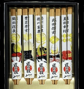 【五膳箸】戦国武将箸