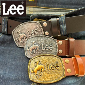 <2025年新作>【Lee/リー】 40mm　トップバックル　レザーベルト　ヴィンテージ加工