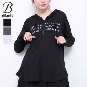 【SALE】ロゴフロントジップ フードリブTシャツ 2025新作ss春夏　BRILLANTE東京（195956）