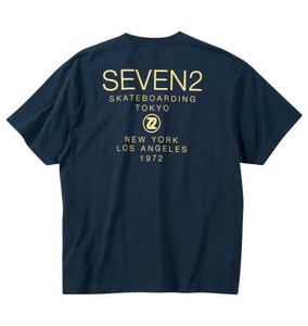 SEVEN2 ビッグサイズ メンズ 天竺半袖Tシャツ ギフト ネイビー  3L 4L 5L 6L 8L