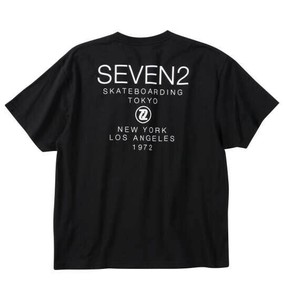 SEVEN2 ビッグサイズ メンズ 天竺半袖Tシャツ ギフト ブラック  3L 4L 5L 6L 8L