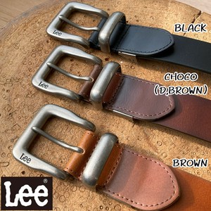 <2025年新作>【Lee/リー】 40mm メタルループ　レザーベルト　ヴィンテージ加工
