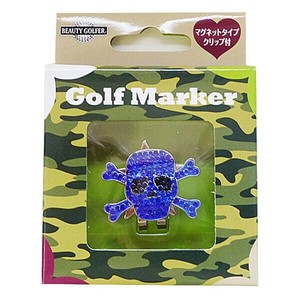 BEAUTY GOLFER ゴルフマーカー スカル GMN-5 ブルー