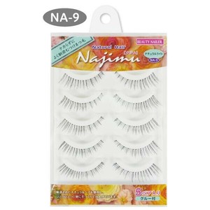 ビューティーネイラー ナチュラルヘア ナジム つけまつ毛 NA-9 ナチュラルライト