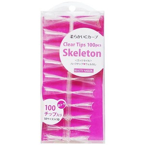 ビューティーネイラー クリアチップス 100pcs スケルトン SKE-1