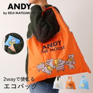 【2025年新作】ANDY ねずみのANDY アンディ 2wayショッピングバッグ エコバッグ 折りたたみ