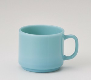 2025年新作 ♦松ヶ岡ガラス 【 MILK GLASS シリーズ 】ターコイズマグカップ