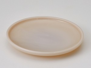 2025年新作 ♦松ヶ岡ガラス 【 MILK GLASS シリーズ 】モカディナープレート