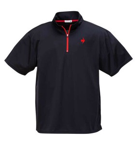 LE COQ SPORTIF ビッグサイズ メンズ エコペットハーフジップ半袖シャツ ネイビー  3L 4L 5L 6L