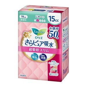 【医薬部外品】ロリエ　さらピュア吸水　超吸収スリム　15cc 50枚
