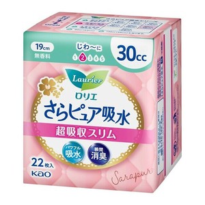 【医薬部外品】ロリエ　さらピュア吸水　超吸収スリム　30cc 22枚