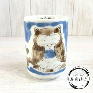 Mino ware Japanese Teacup Owl Pottery 300ml Made in Japan