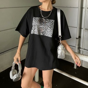 T 恤/上衣 豹纹 短袖 宽松T-Shirt 立即发货