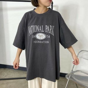 T-shirt Tunic Embroidered Logo T-Shirt Big Tee Short Sleeve [2025 NEW] S/S
