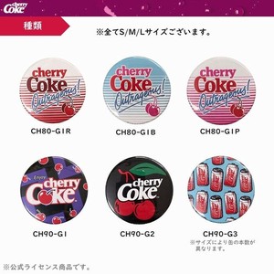 チェリーコーク cherry coke 【 カンバッヂ Sサイズ 】缶バッジ 缶バッチ