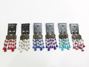 【残り僅か！/まとめ売り】エスニック調ピアス 6点セット　C