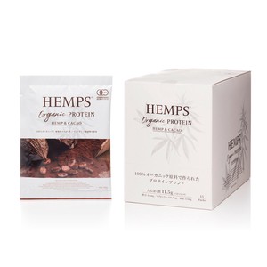 【持ち運びに便利】オーガニックプロテイン ヘンプ&カカオ BOX （25g×15袋 ）