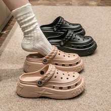 【2025新作：基本即納】【うれしいロープライス】ソールデザインがかわいい厚底クロッグサンダル