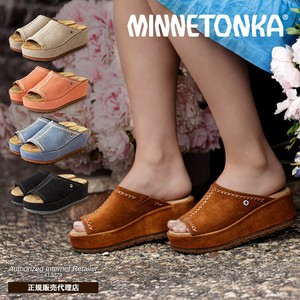 【MINNETONKA】ウェッジソールサンダル スライドサンダル 厚底