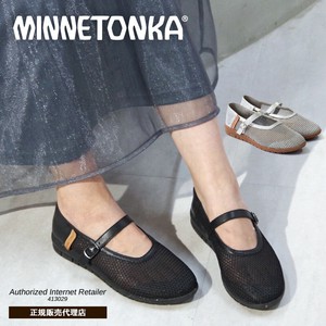 【MINNETONKA】メッシュフラットシューズ メリージェーン パンプス バレエシューズ ストラップ