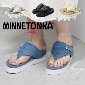 【MINNETONKA】プラットフォーム パフィトングサンダル トングサンダル 厚底サンダル
