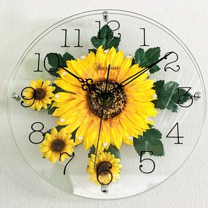 Wall Clock Made in Japan Sunflower Made in Japan