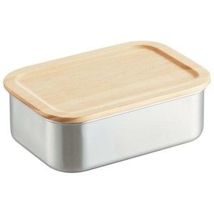 木蓋付き ステンレスストレージコンテナ 850ml STCN9【スケーター】