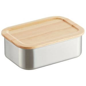 木蓋付き ステンレスストレージコンテナ 650ml STCN7【スケーター】