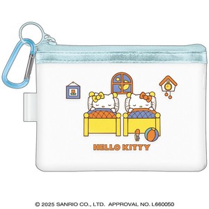 ■2025SS　新作■　HELLO KITTY　カラビナ付きクリアポーチ　5