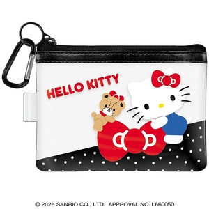 ■2025SS　新作■　HELLO KITTY　カラビナ付きクリアポーチ　13