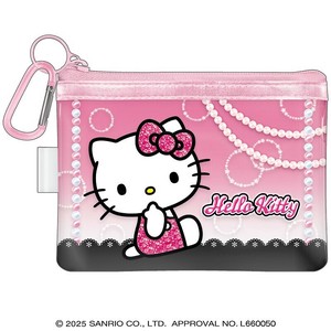 ■2025SS　新作■　HELLO KITTY　カラビナ付きクリアポーチ　15