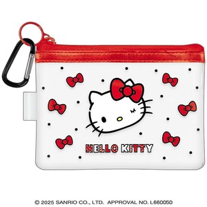 ■2025SS　新作■　HELLO KITTY　カラビナ付きクリアポーチ　17